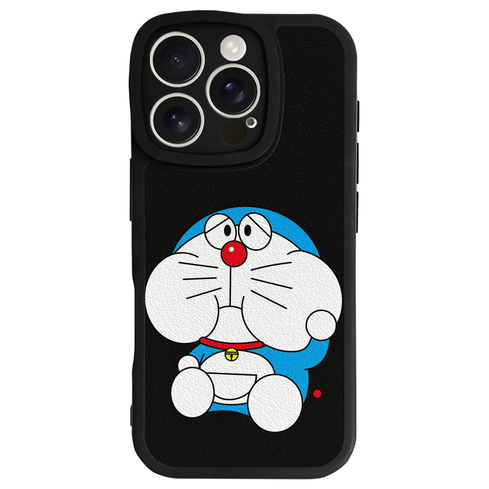（画像用） ドラえもん Doraemon 【iPhone 16シリーズ対応】シリコンスマホケース（レザー調） 材質：シリコン